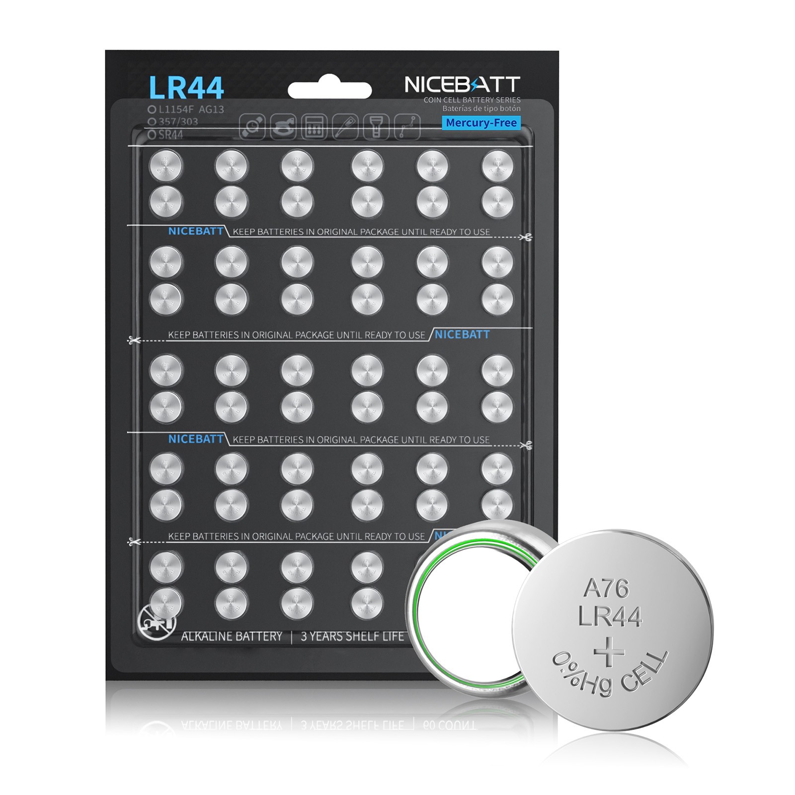 CR2032 Battery 3V Lithium Battery Coin Button Batteries 24 Count